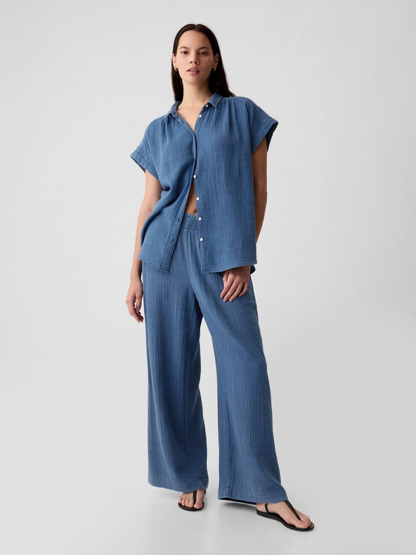 GAP Széles muszlin nadrág GAP