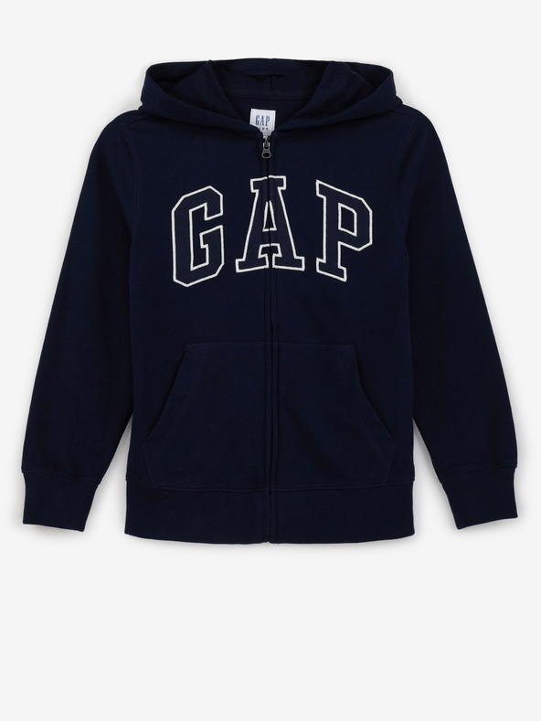 GAP Gyerek pulóver logóval és fleece béléssel GAP