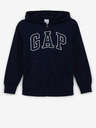 GAP Gyerek pulóver logóval és fleece béléssel GAP