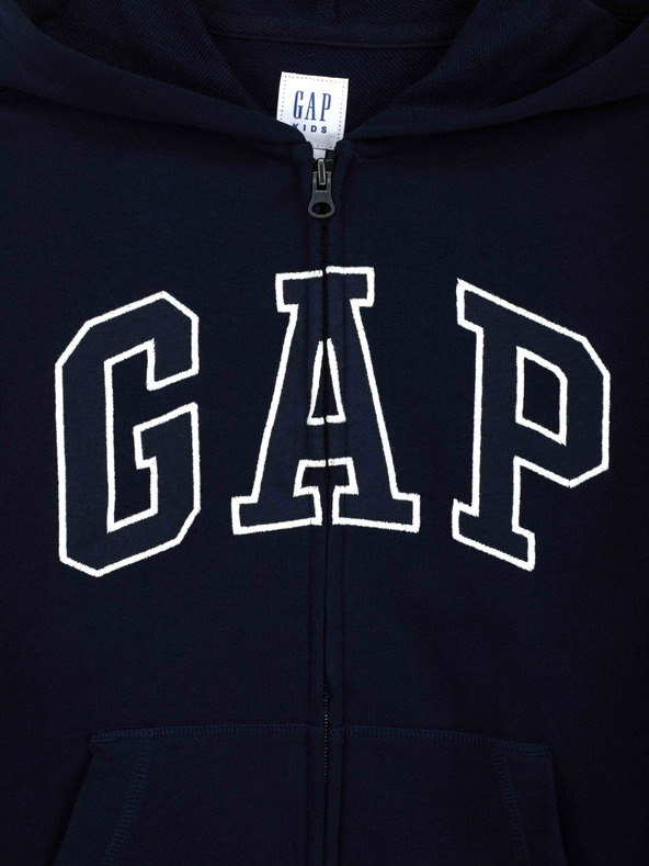GAP Gyerek pulóver logóval és fleece béléssel GAP