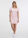 Sam 73 Világos rózsaszín női batikolt ruha SAM 73 Raquel