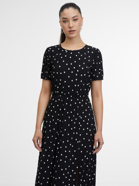 Orsay ORSAY fekete mintás női ruha