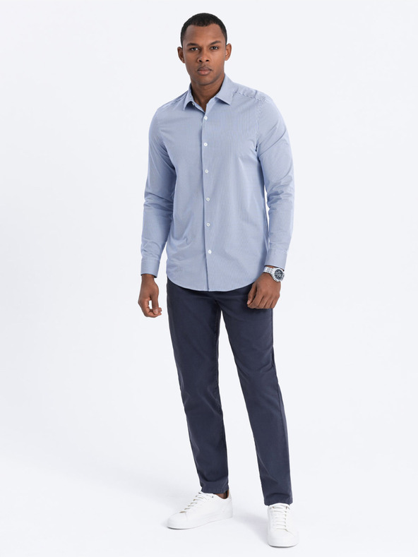 Ombre Clothing Sötétkék Férfi chino nadrág Ombre ruházat