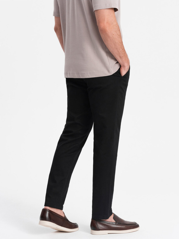 Ombre Clothing Fekete férfi chino nadrág Ombre ruházat