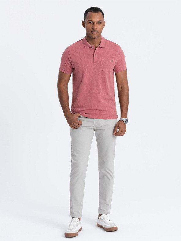 Ombre Clothing Világosszürke Férfi chino nadrág Ombre ruházat