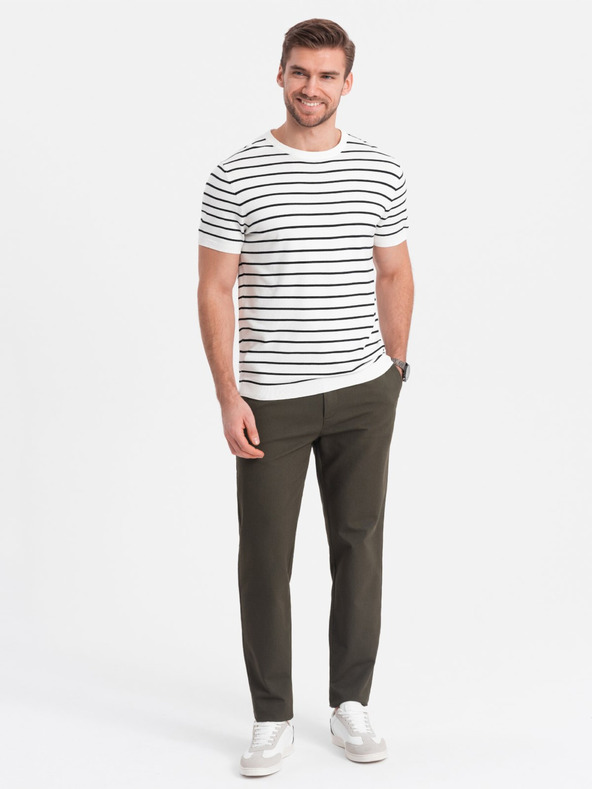 Ombre Clothing Khaki férfi chino nadrág Ombre ruházat