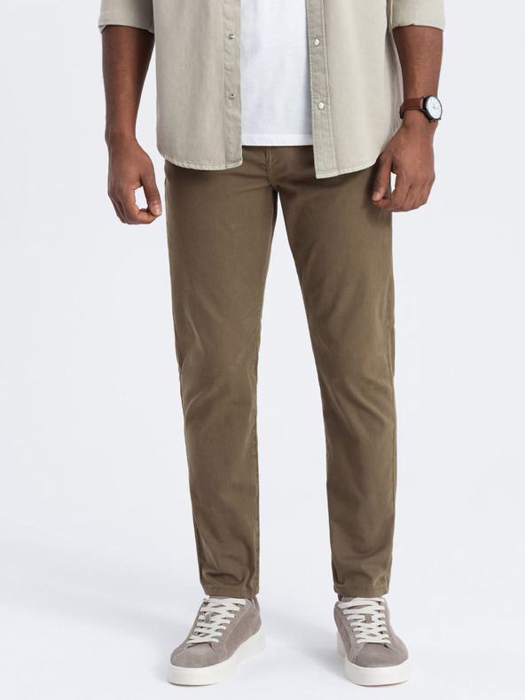 Ombre Clothing Khaki férfi chino nadrág Ombre ruházat