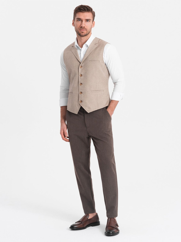 Ombre Clothing Barna Férfi chino nadrág Ombre ruházat