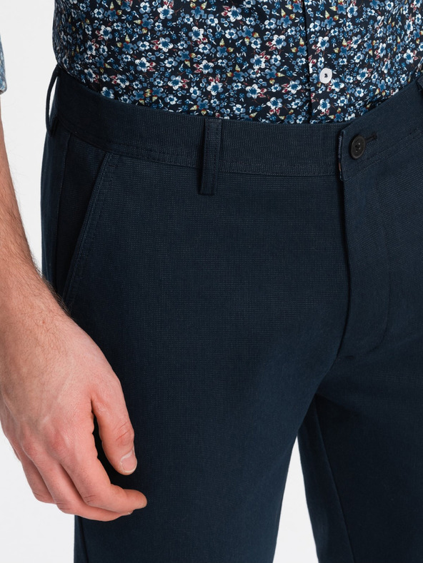 Ombre Clothing Sötétkék Férfi chino nadrág Ombre ruházat