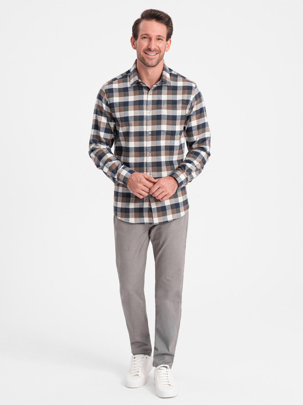 Ombre Clothing Szürke Férfi chino nadrág Ombre ruházat