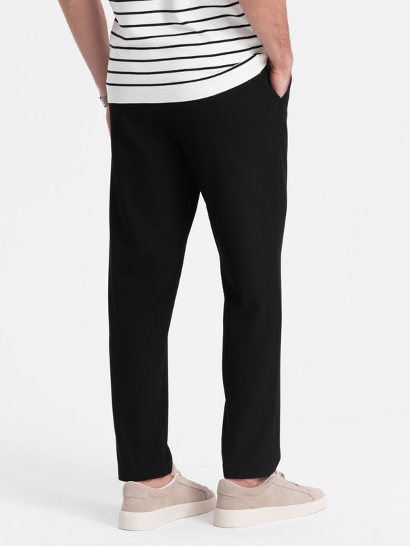 Ombre Clothing Fekete férfi chino nadrág Ombre ruházat