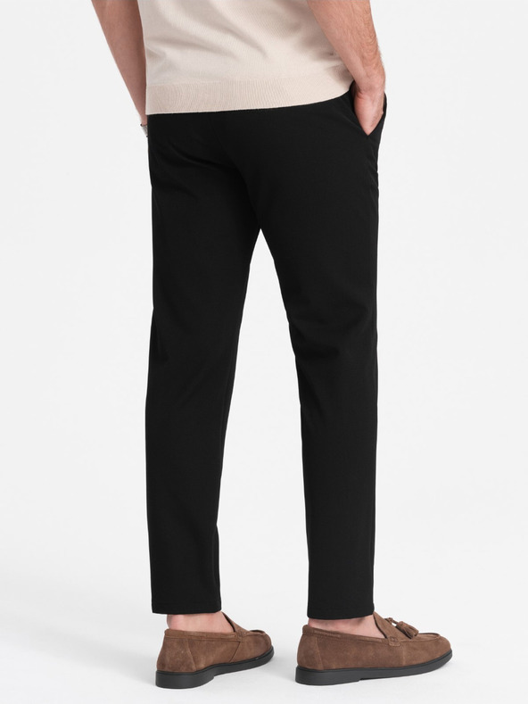 Ombre Clothing Fekete férfi chino nadrág Ombre ruházat