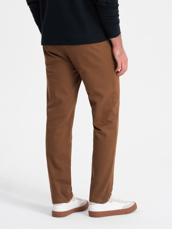 Ombre Clothing Barna Férfi chino nadrág Ombre ruházat