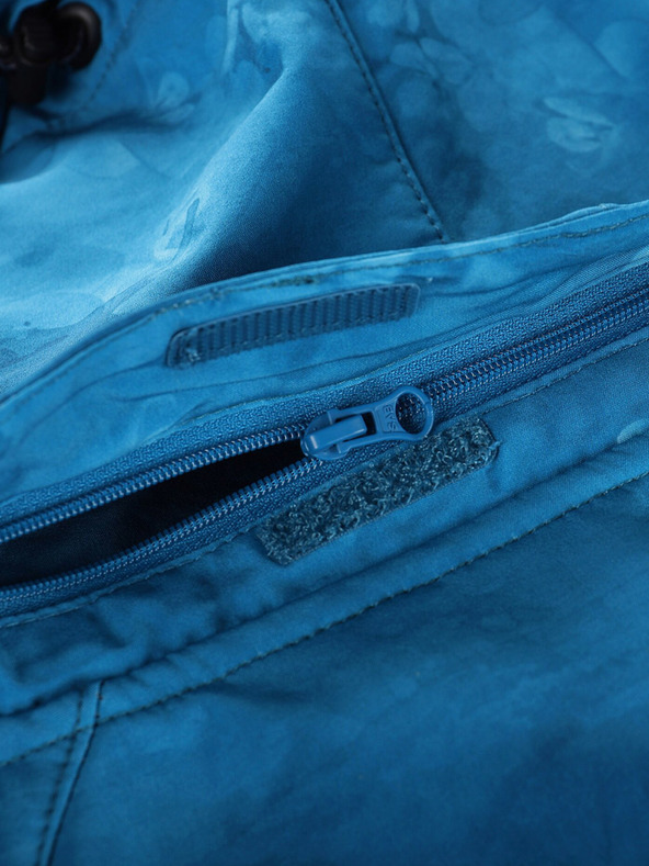 ALPINE PRO Kék női mintás softshell dzseki ALPINE PRO HOORA