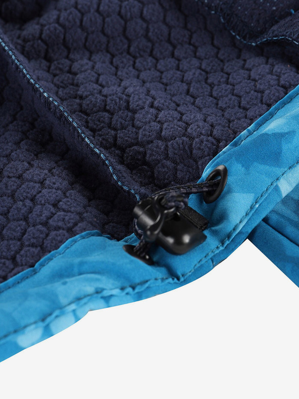 ALPINE PRO Kék női mintás softshell dzseki ALPINE PRO HOORA