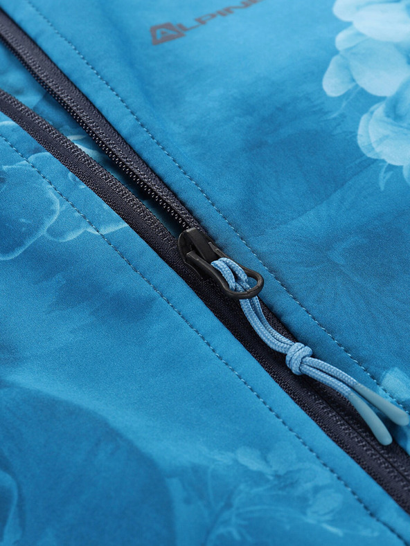 ALPINE PRO Kék női mintás softshell dzseki ALPINE PRO HOORA