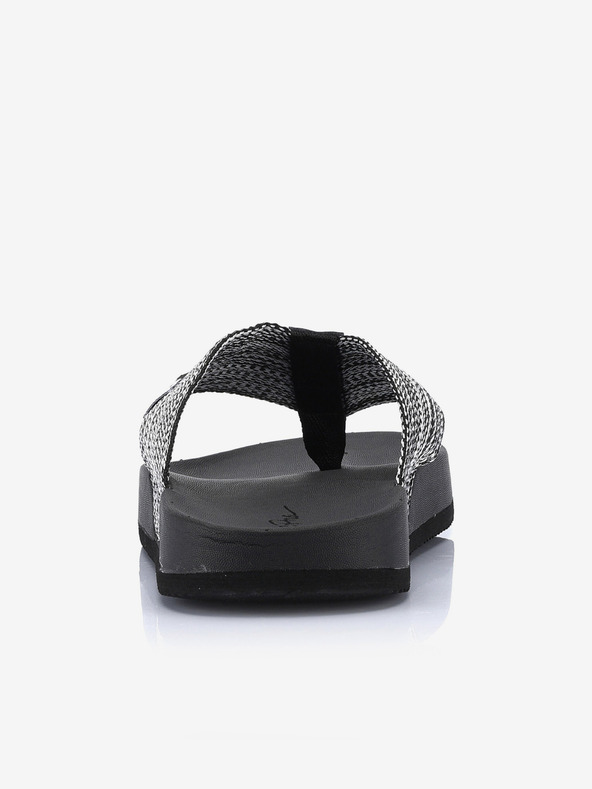 ALPINE PRO Fekete női ALPINE PRO Lauga flip flopok