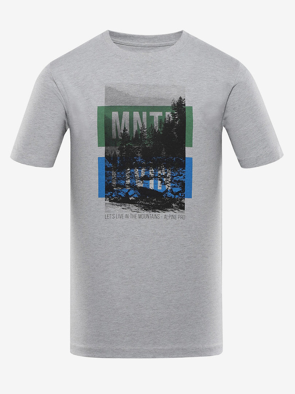 ALPINE PRO Szürke férfi ALPINE PRO Nord póló