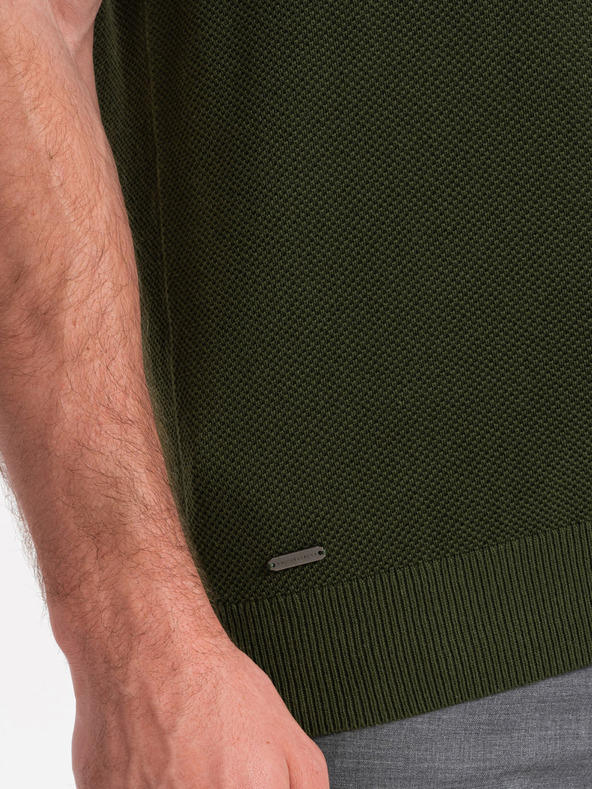 Ombre Clothing Zöld férfi póló póló Ombre Clothing