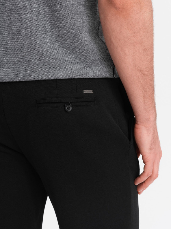 Ombre Clothing Fekete férfi rövidnadrág Ombre ruházat