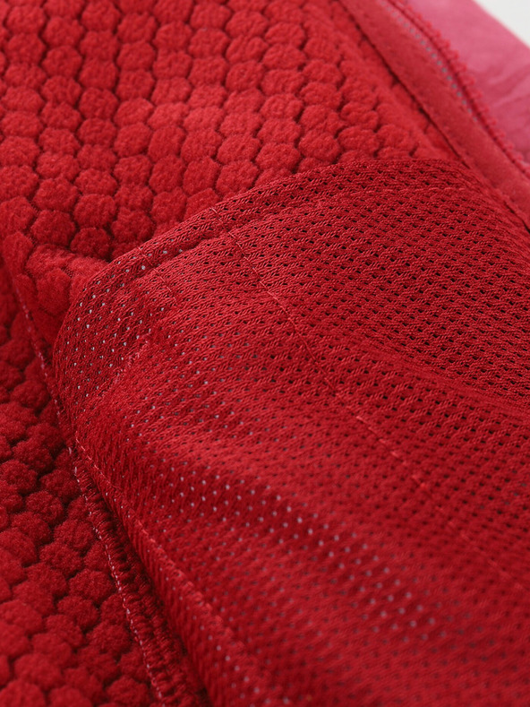 ALPINE PRO Piros színű, mintás gyerek softshell dzseki ALPINE PRO HOORO