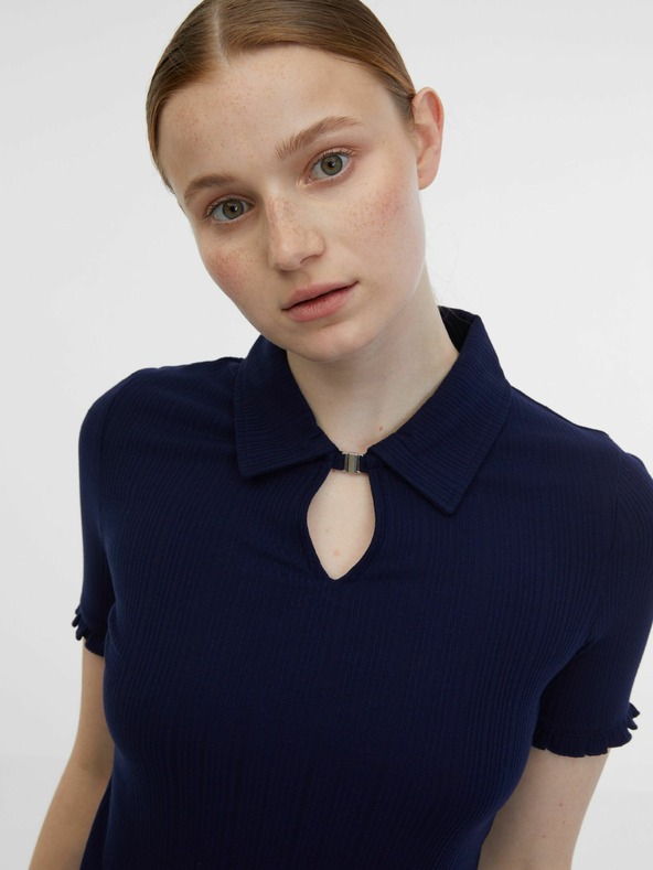 Orsay ORSAY kék és krémszínű női csíkos póló