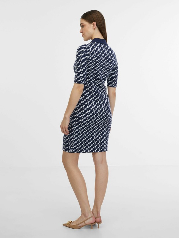 Orsay ORSAY sötétkék női mintás pulóverruha