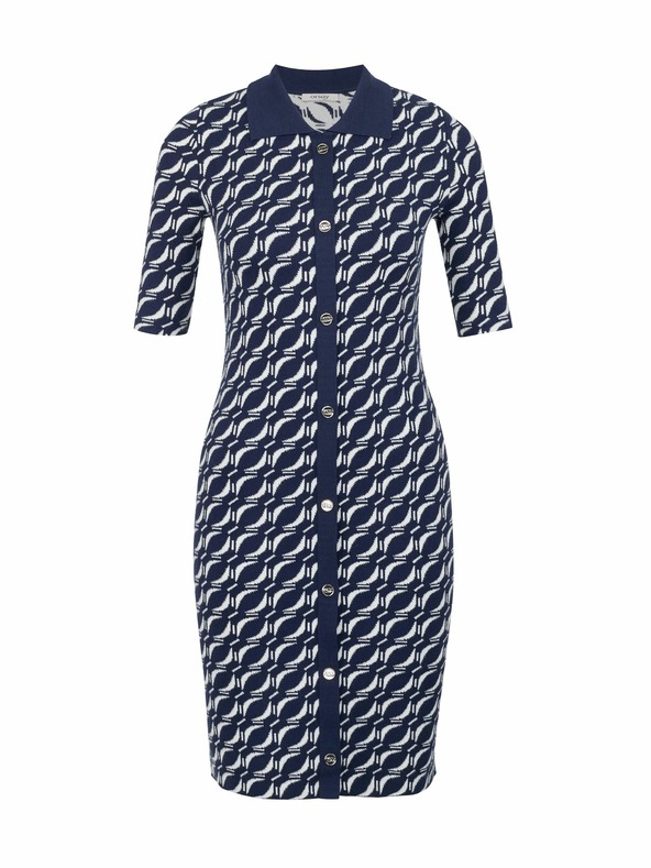 Orsay ORSAY sötétkék női mintás pulóverruha