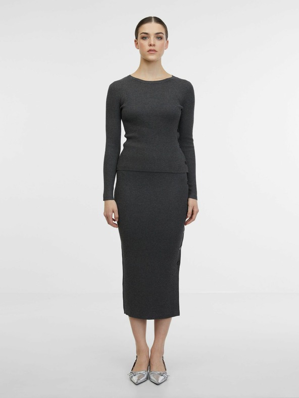 Orsay ORSAY szürke női pulóveres midi szoknya