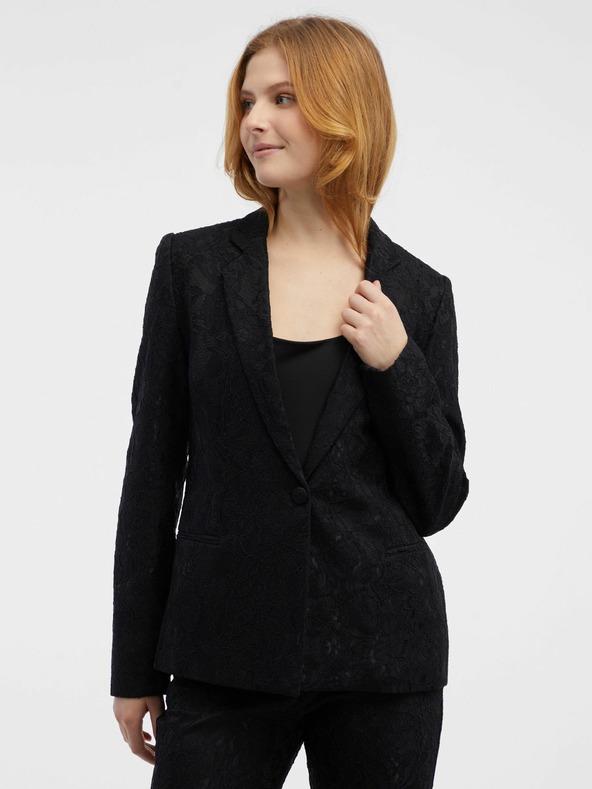 Orsay ORSAY fekete női mintás dzseki