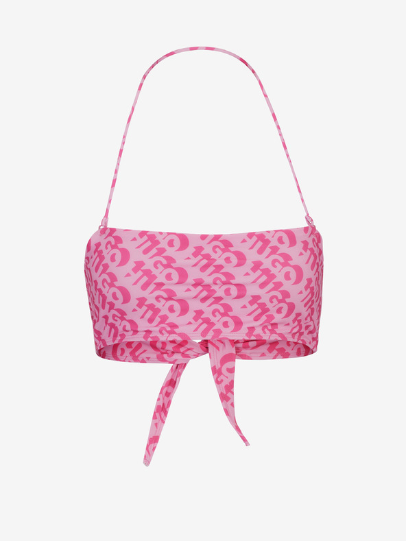 HUGO Rózsaszín női mintás bikinifelső Bonnie