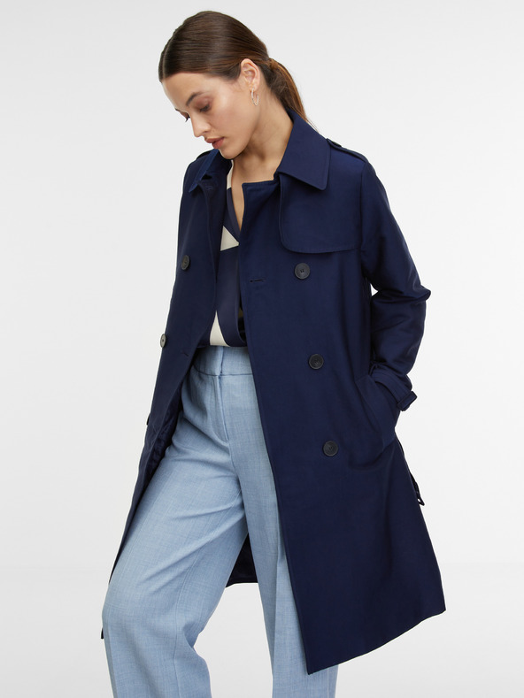 Orsay Sötétkék női trench kabát ORSAY