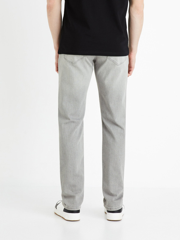 Celio Világosszürke férfi egyenes szabású farmer Celio Fokrey