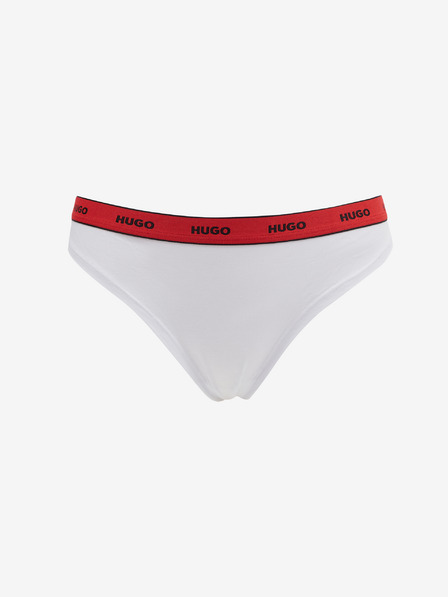 HUGO Triplet Thong Stripe 3 db-os Bugyi szett