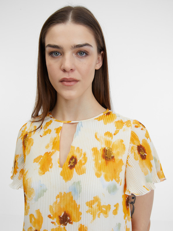 Orsay ORSAY sárga és bézs női virágos ruha