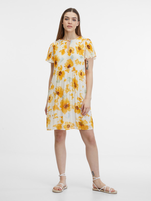 Orsay ORSAY sárga és bézs női virágos ruha