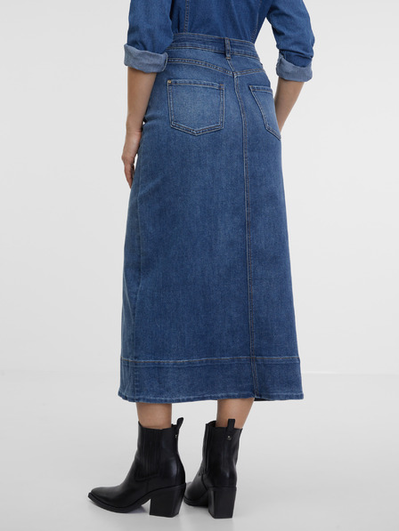 Orsay ORSAY kék női farmer midi szoknya