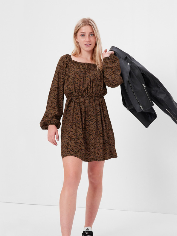 GAP Teen leopard mintás Lenzing™ Ecovero™ ruha GAP