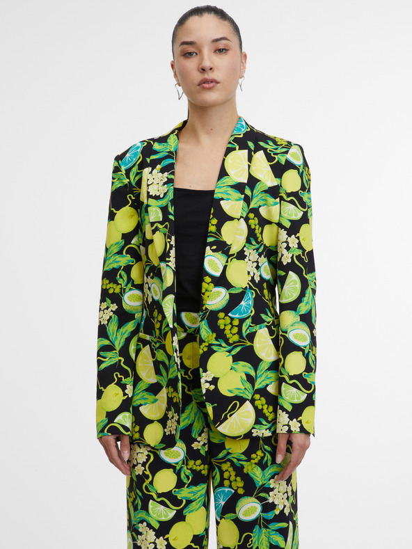 Orsay Fekete és zöld női mintás kabát ORSAY