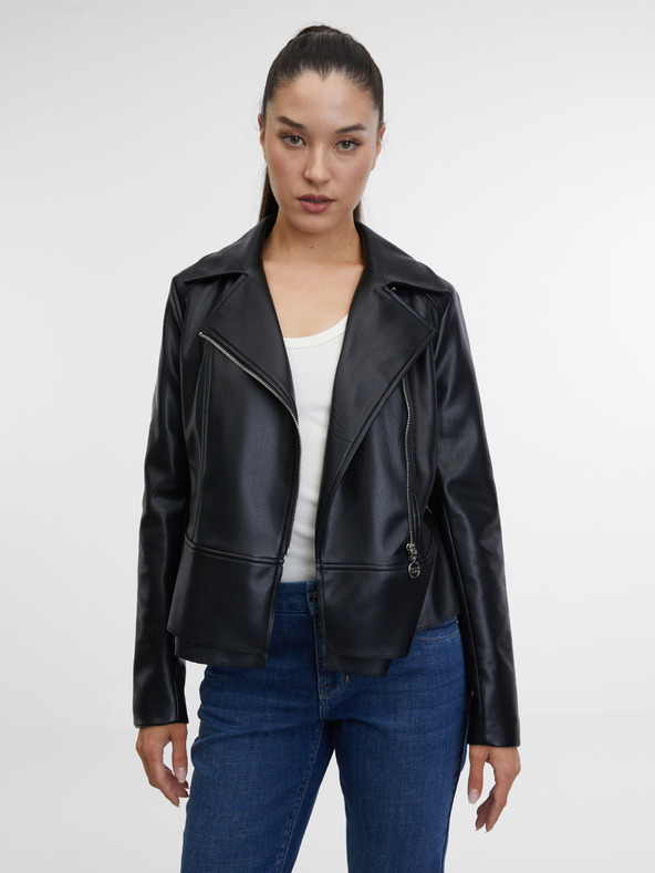 Orsay ORSAY fekete női bőrdzseki