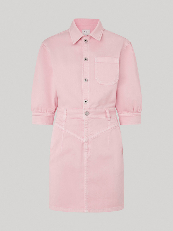 Pepe Jeans Rózsaszín Női farmer ruha Pepe Jeans Gracie