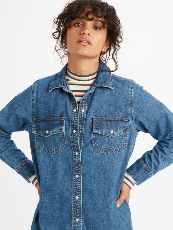 Levi's® Kék női farmer póló ruha Levi's® női farmer ruha