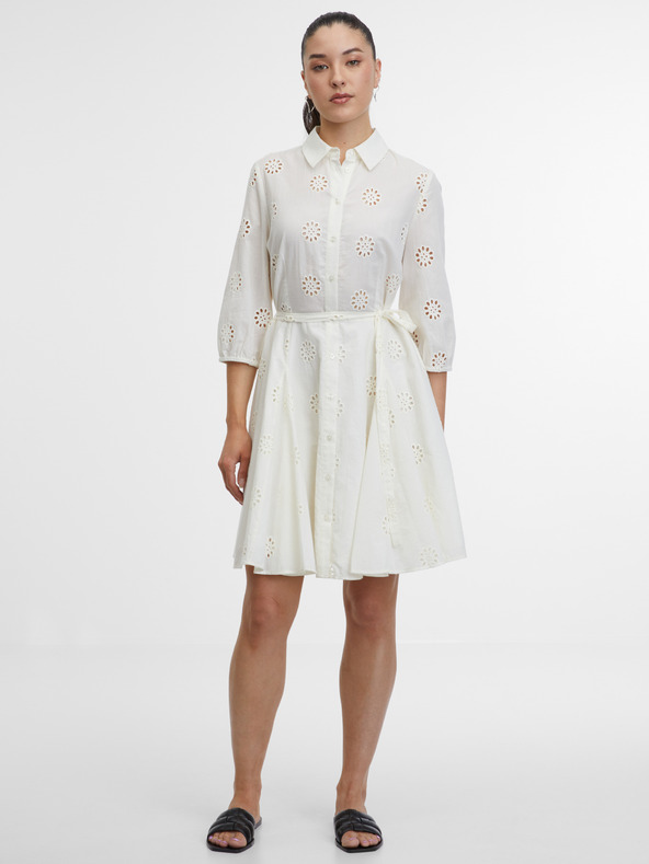 Orsay ORSAY fehér női ing ruha