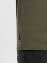 Ombre Clothing Khaki színű, férfi, v-nyakú alap póló Ombre Clothing