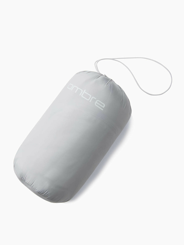 Ombre Clothing Világosszürke férfi könnyű steppelt kabát Ombre Clothing