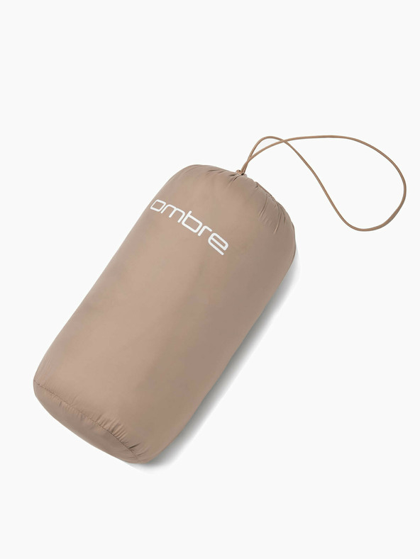 Ombre Clothing Bézs férfi könnyű steppelt kabát Ombre Clothing