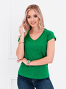 Edoti Zöld női alap v-nyakú póló Edoti