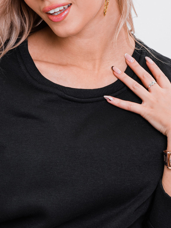 Edoti Fekete női alap pulóver Edoti