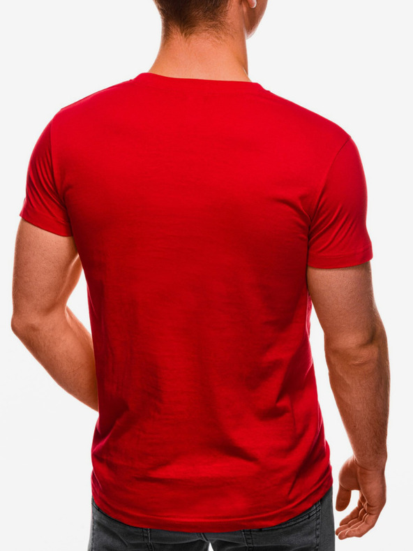 Edoti Piros férfi alap póló Edoti