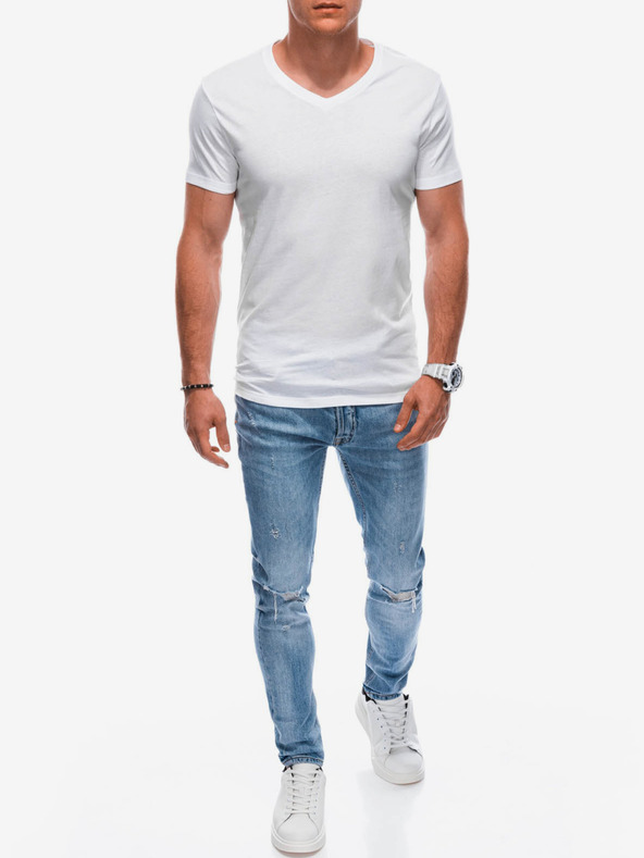 Edoti Fehér férfi basic póló Edoti